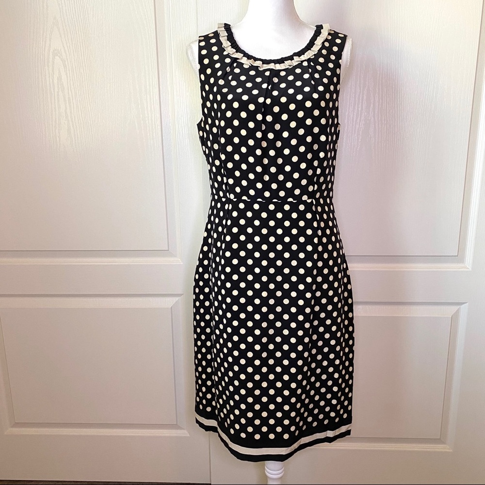 Kate Spade Polka Dot Sleeveless Dress Size 12